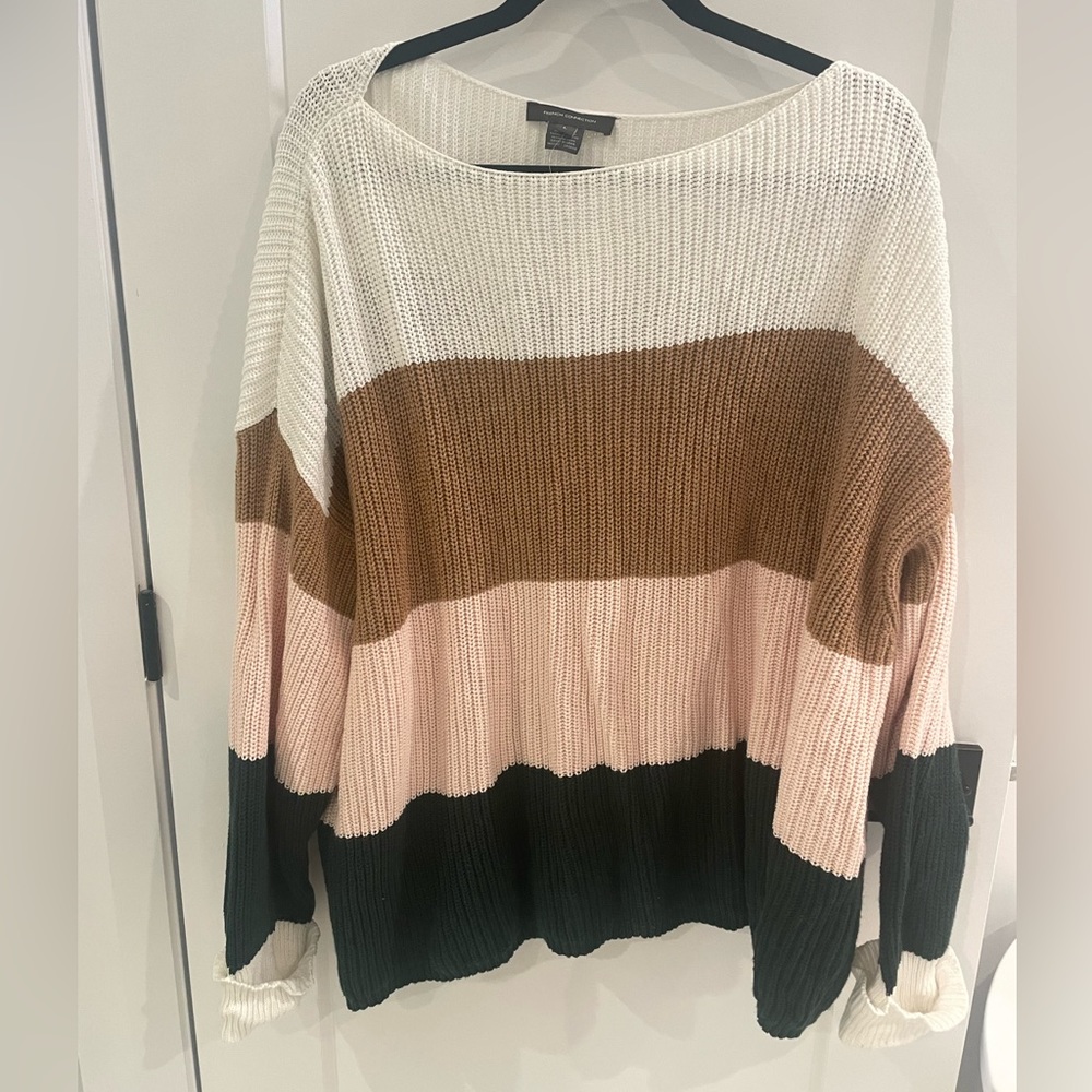 French Connection colour block sweater